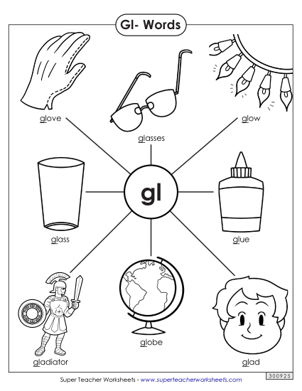Worksheets - Anchor Chart (Gl- Words) Worksheets - Anchor Chart (Gl- Words)