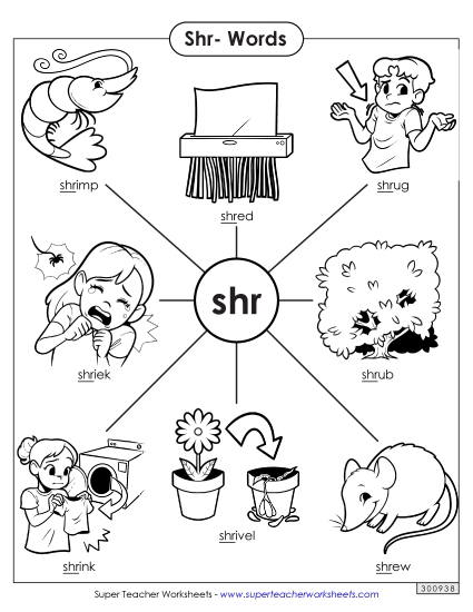 Worksheets - Anchor Chart (Shr- Words) Worksheets - Anchor Chart (Shr- Words)