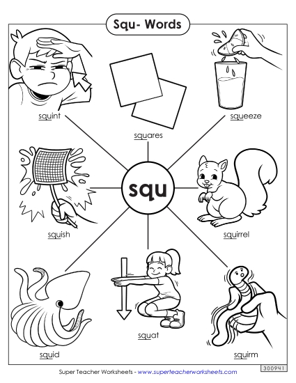 Worksheets - Anchor Chart (Squ- Words) Worksheets - Anchor Chart (Squ- Words)