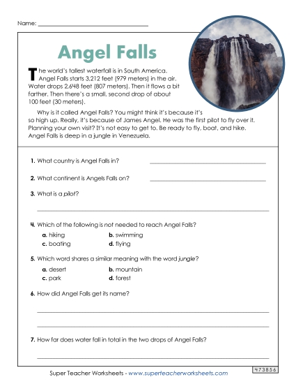 Short Passages - Angel Falls (Short, Nonfiction) Short Passages - Angel Falls (Short, Nonfiction)