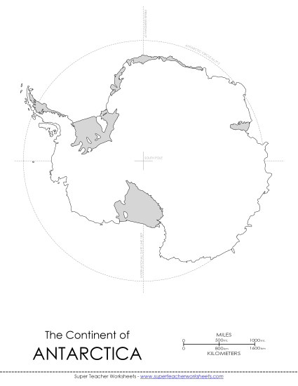 Maps of Antarctica - Antarctica- Blank Map Maps of Antarctica - Antarctica- Blank Map