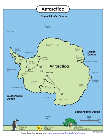 Maps - Antarctica Map