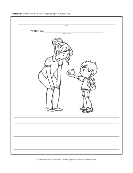Story Pictures - Apple for the Teacher Story Pictures - Apple for the Teacher