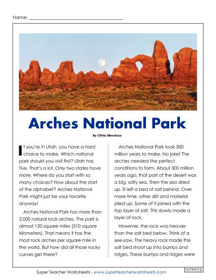 Nonfiction Articles - Arches National Park Nonfiction Articles - Arches National Park