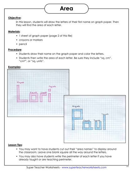 Area Games - Area Name Graph Area Games - Area Name Graph