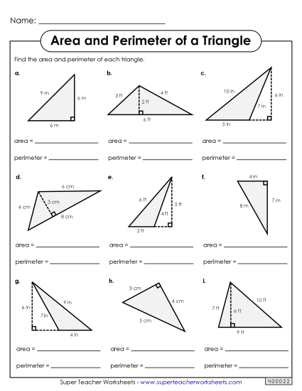 Level: Basic Single-Digit Measurements - Areas & Perimeter  (Basic)
