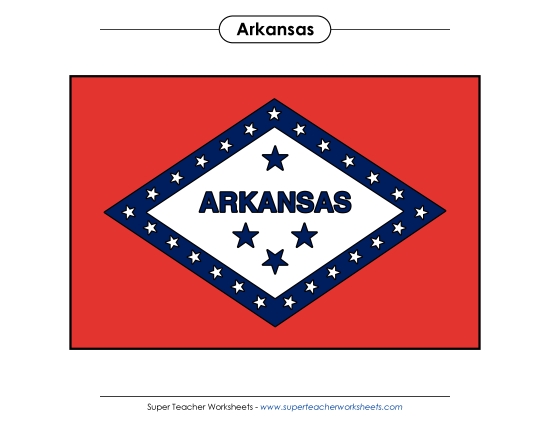 Flags & Seals - Arkansas State Flag (Full-Color Version) Flags & Seals - Arkansas State Flag (Full-Color Version)