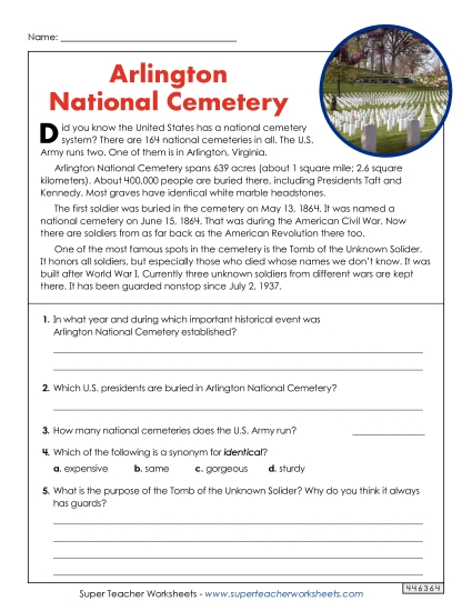 Non-Fiction - Arlington National Cemetery Non-Fiction - Arlington National Cemetery