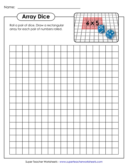 Multiplication with Arrays: Math Games & Task Cards - Array Dice Game Multiplication with Arrays: Math Games & Task Cards - Array Dice Game