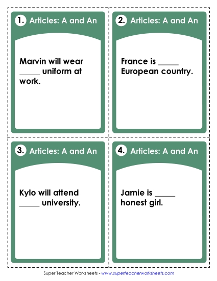 Articles: A, An (Advanced) Articles: A, An (Advanced)