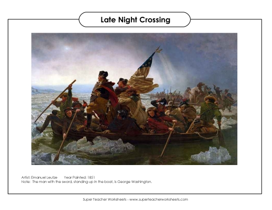 Worksheets and Activities - Artwork Analysis: Crossing the Delaware River Worksheets and Activities - Artwork Analysis: Crossing the Delaware River