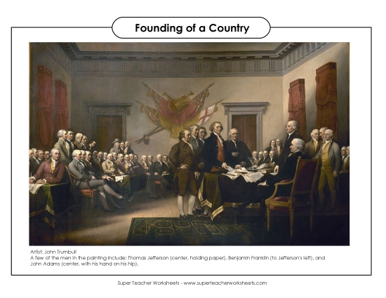 Worksheets and Activities - Artwork Analysis: Founding of a Country Worksheets and Activities - Artwork Analysis: Founding of a Country