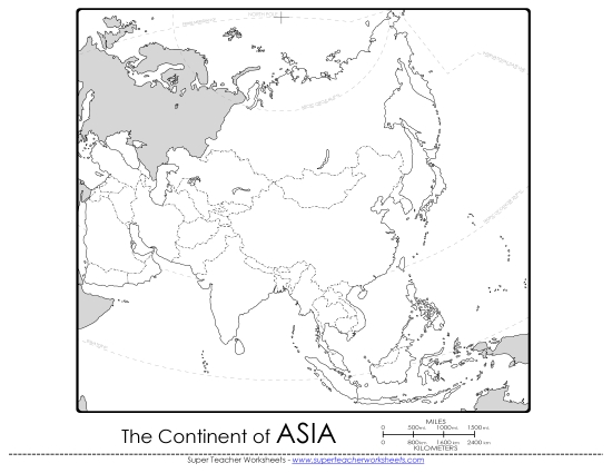 Maps of Asia - Asia - Blank Map Maps of Asia - Asia - Blank Map