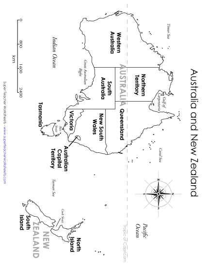 Maps of Australia - Australia & NZ - Map Maps of Australia - Australia & NZ - Map