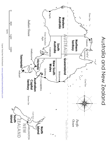 Maps of Australia - Australia & NZ - Capital Cities Map Maps of Australia - Australia & NZ - Capital Cities Map