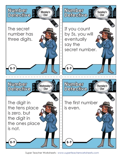 2nd Grade - B9 - Four Hundred Five (Printable PDF Worksheet)