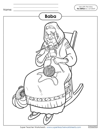 Coloring Pages - Baba Coloring Page