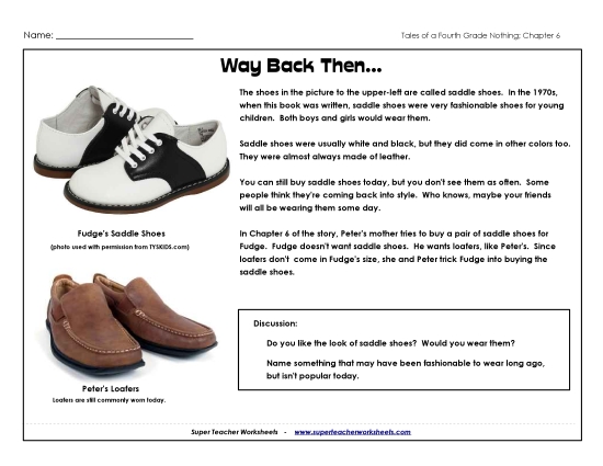Chapters 5 & 6 - Back Then: Saddle Shoes