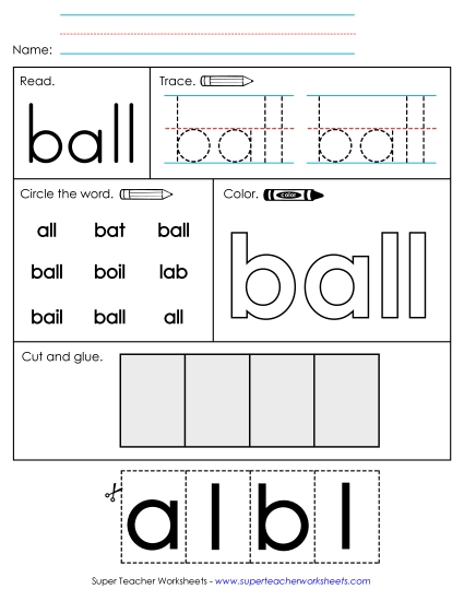 Individual Sight Words - Ball (Sight Word) Individual Sight Words - Ball (Sight Word)