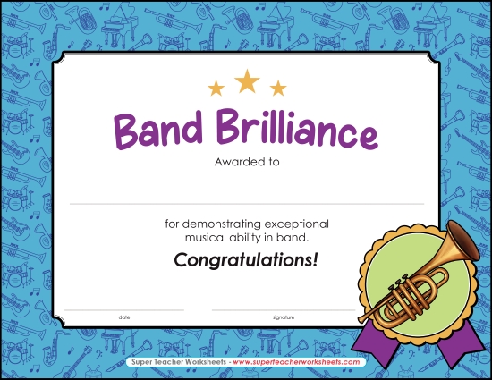 Music Awards - Band Brilliance Award Music Awards - Band Brilliance Award