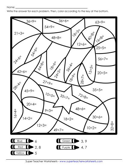 Christmas Division Worksheets - Basic Division Mystery Picture (Stocking) Christmas Division Worksheets - Basic Division Mystery Picture (Stocking)