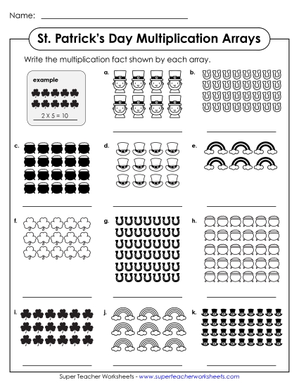 St. Pat's Multiplication - Basic Multiplication Arrays St. Pat's Multiplication - Basic Multiplication Arrays