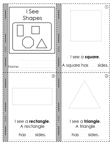 Mixed Shapes - Basic Shapes Mini-Book