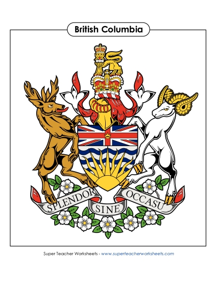 Flag and Coat of Arms - B.C. Coat of Arms (Full Colour)