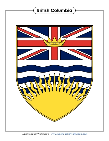 Flag and Coat of Arms - B.C. Escutcheon (Colour)