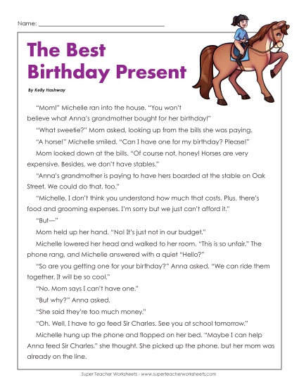 Fiction Stories - Best Birthday Present Ever