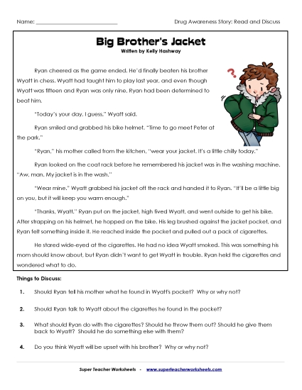 Read and Discuss Stories - Big Brother's Pocket Read and Discuss Stories - Big Brother's Pocket