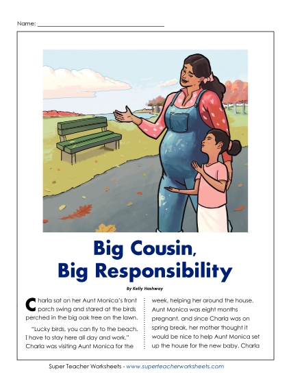 Fiction Stories - Big Cousin, Big Responsibility