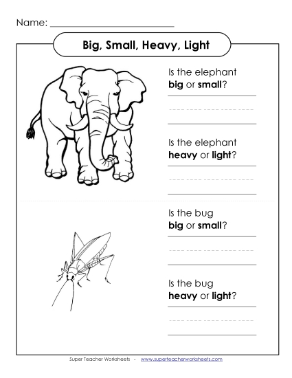 Very Basic - Big, Heavy, Small, Light (Very Basic) Very Basic - Big, Heavy, Small, Light (Very Basic)