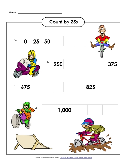 Bikers - Count by 25s