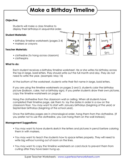 Birthday Charts - Birthday Timeline