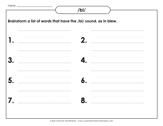 Worksheets - BL Brainstorm (Basic)