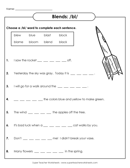 Worksheets - BL Sentences Worksheets - BL Sentences