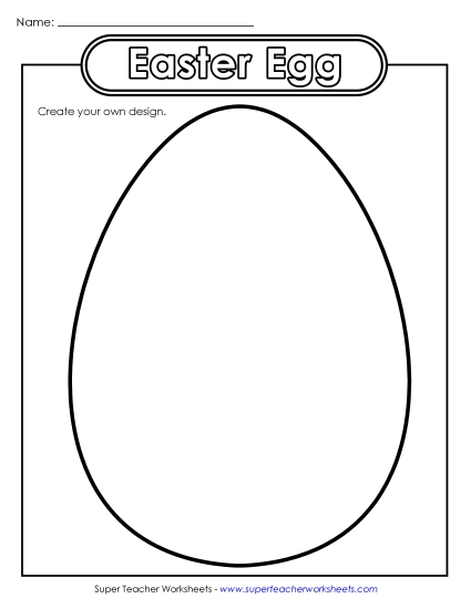 Egg Coloring Designs - Blank Easter Egg Egg Coloring Designs - Blank Easter Egg