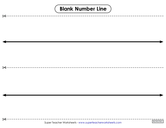 Number Lines - Blank Number Line (Small, No Hash Marks) Number Lines - Blank Number Line (Small, No Hash Marks)
