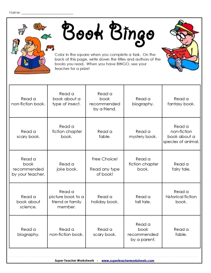 Book Bingo - Book Bingo: Any Level