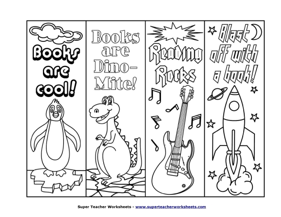 Teacher Helpers - Bookmarks for Kids
