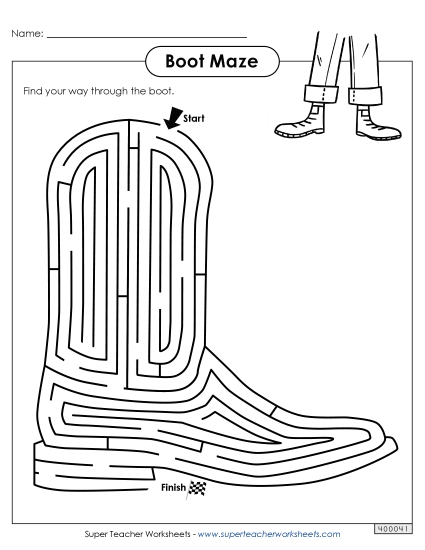 Hard - Boot Maze Hard - Boot Maze