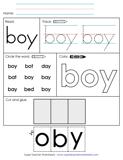Individual Sight Words - Boy (Sight Word) Individual Sight Words - Boy (Sight Word)