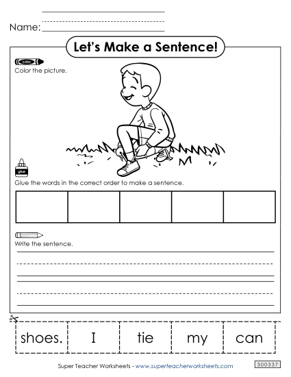 5 Word Sentences - Build a Sentence: My Shoes 5 Word Sentences - Build a Sentence: My Shoes