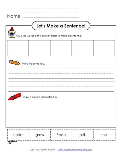 Early Literacy - Build-a-Sentence: Roots Early Literacy - Build-a-Sentence: Roots