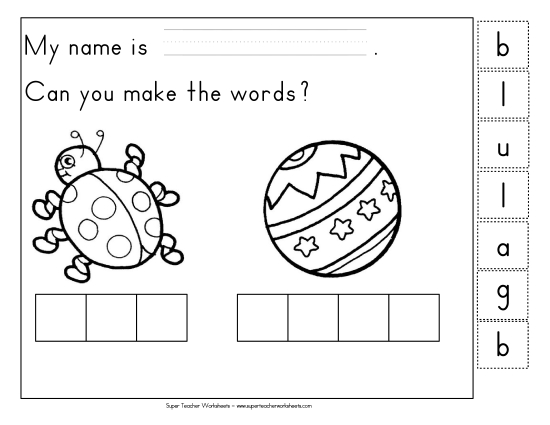 Build-a-Word - Build-a-Word: Bug & Ball