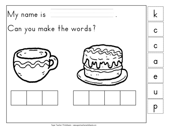 Build-a-Word - Build-a-Word: Cup & Cake