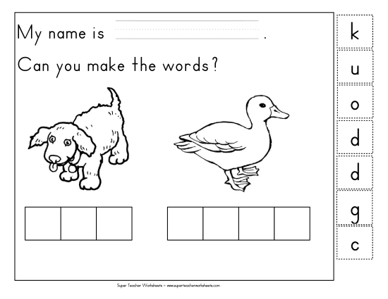 Build-a-Word - Build-a-Word: Dog & Duck