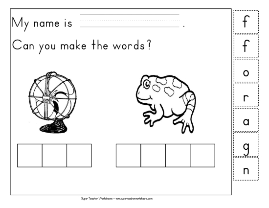 Build-a-Word - Build-a-Word: Fan & Frog Build-a-Word - Build-a-Word: Fan & Frog