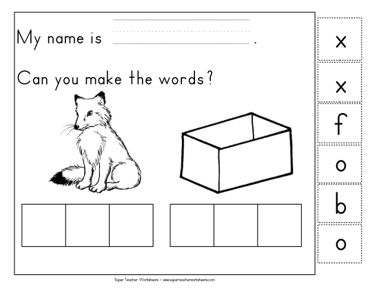 Build-a-Word - Build-a-Word: Fox and Box Build-a-Word - Build-a-Word: Fox and Box